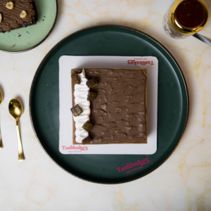 Brownie with Chocolate Mousse Cake